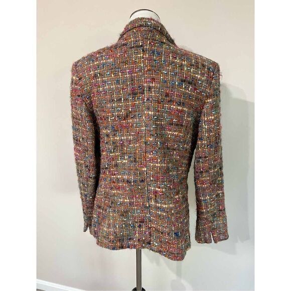 Alouette women jacket 3 buttons pocket made in France size 5 fit US size 10 - Picture 3 of 13